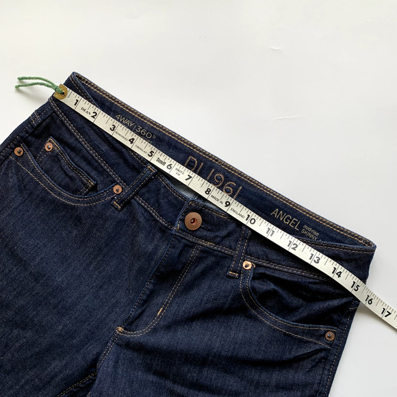 DL1961 Angel Skinny Ankle Jeans Women's 29" Blue Crush Mid Rise Stretch Denim - Picture 5 of 7